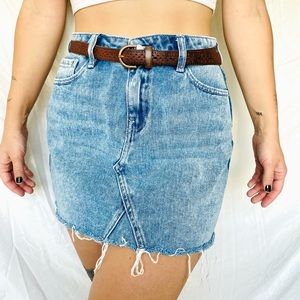 PACSUN DARK DENIM JEAN SKIRT MADE IN LOS ANGELES